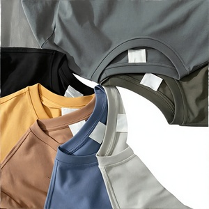 High Quality <b>Cool</b> 180 Grams Casual Knitted Cotton <b>T</b>-<b>Shirt</b> Wholesale Custom <b>Men's</b> Short Sleeve Regular Fit O-Neck Collar - Product Image 4