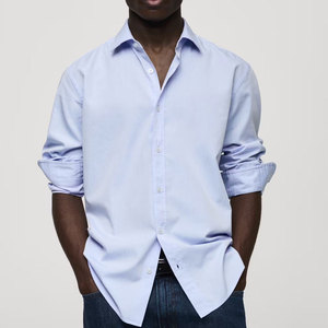 Camisas ligeras de algodón para hombre, costuras duraderas, camisas de algodón de calidad para hombre, ajuste cómodo para un estilo casual diario. - Product Image 1