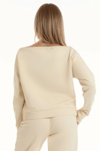 ชุดเซ็ตแทรคสูทผู้หญิงสำหรับฤดูหนาว ผ้าฝ้ายฟลีซ 100% ลวดลายพิมพ์แบบแอซิดวอช สไตล์สตรีทแวร์ เป็นมิตรต่อสิ่งแวดล้อม ดีไซน์ 2 in 1 แบบเสื้อสเวตเชิ้ตทรงหลวม - Product Image 4