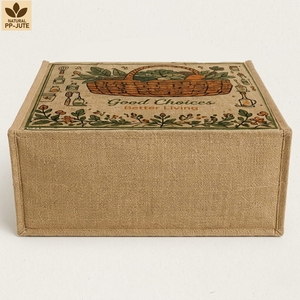 Sac de courses en jute naturel laminé, sac de courses pour la vente au détail, 40x34x16 cm, logo personnalisé, vente en gros, OEM, marque privée, modèle MY-JT-11 - Product Image 4