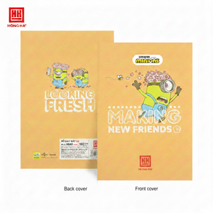 Cahier de composition A5 Hong Ha, relié par fil, 160 pages, papier ligné 70 g/m², impression laminée, modèle promotionnel 4648 - Product Image 1