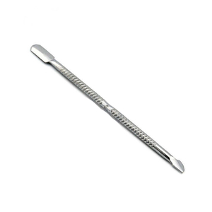 Pousse-cuticules professionnel en métal arc-en-ciel avec logo personnalisé, double extrémité, pour éliminer les peaux mortes, grattoir à ongles, cuillère, outils de pédicure, vente en gros - Product Image 1