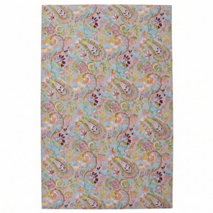 Pastel Blue Multicolour Geometric Wool Non-Slip Eco-Friendly <b>Hand</b> <b>Tufted</b> <b>Rug</b> for Living Room Bedroom Boutique Hotel Interior - Product Image 1