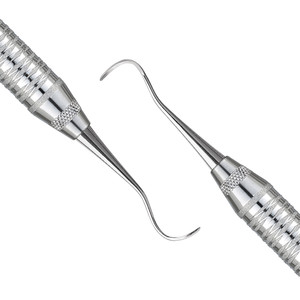 เครื่องมือขูดหินปูนแบบสองด้าน ยี่ห้อ McCALL Universal Curette รุ่น 17/18 สำหรับงานทันตกรรมปริทันต์ ทำจากเหล็กกล้าผ่าตัด ด้ามจับแบบกลวง - Product Image 2