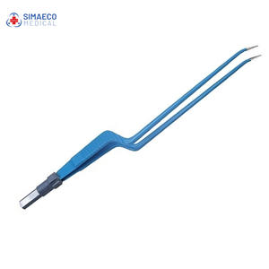 Fórceps bipolares eléctricos europeos de acero inoxidable, juego de instrumentos quirúrgicos con base de bayoneta en ángulo para cirugía general - Product Image 2