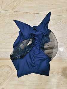 Masque anti-mouches pour chevaux avec protection UV, en maille de coton respirante, doux et confortable, pour chevaux, poneys et bétail de traction, design anti-frottement, fixation à crochets - Product Image 4