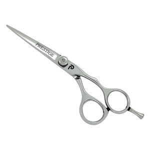 Ciseaux de coiffure professionnels Prestige, acier inoxydable 440C, pointe aiguisée, manche long, pour droitiers, ciseaux de coupe de cheveux personnalisés - Product Image 1