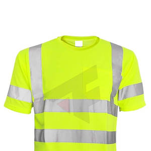 เสื้อโปโลแขนสั้นสีเหลืองผสมสีดำ เสื้อทำงานสำหรับผู้ชาย เสื้อสะท้อนแสงสำหรับงานก่อสร้าง - Product Image 3