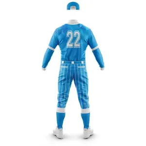 Custom Sublimated <b>Baseball</b> Uniform <b>Set</b> Polyester <b>Baseball</b> Jersey Pants Breathable Team Sportswear OEM ODM Factory - Product Image 2