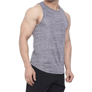 Modern Men <b>Running</b> <b>Singlet</b> Quick Dry Breathable Sleeveless Lightweight Gym Workout Tank Top Custom Logo Sports Fitness - Product Image 2