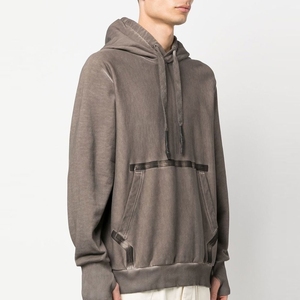 Sudadera con Capucha Extra Grande para Hombre, Marca INDEX SPORTSWEAR, Color Sólido, Estilo Casual para Otoño, con Bolsillo Frontal, Algodón Lavado, Felpa Francesa - Product Image 3