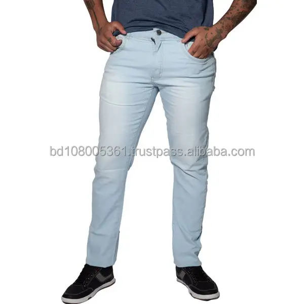 Casual Smart Looking Men's Straight Denim Pants Wholesale Stretched Denim Jeans Pant For Men From Bangladesh