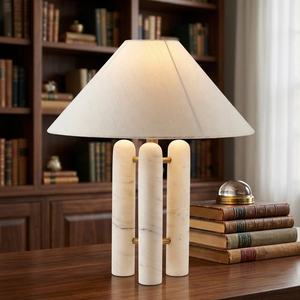 Premium Design Table Lamp With Modern Look in Marble for Bedroom Living Room Home <b>Decorative</b> <b>Lighting</b> Use Table Lamp - Product Image 5