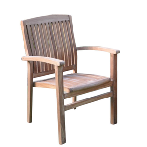 Silla individual en oferta, hecha de madera de teca de buena calidad, diseño moderno con reposabrazos y respaldo para uso en exteriores o interiores. - Product Image 4