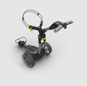 Chariot de golf électrique noir avec batterie au lithium, télécommande, capacité 36 trous, léger, durable, mobilité sur le parcours - Product Image 1