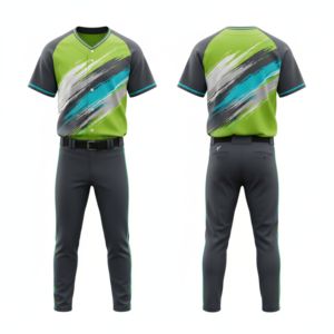 Uniforme de baseball personnalisé en gros 2026 – Léger, en maille polyester, antibactérien, séchage rapide, impression numérique, col en V, logo d'équipe personnalisé - Product Image 2