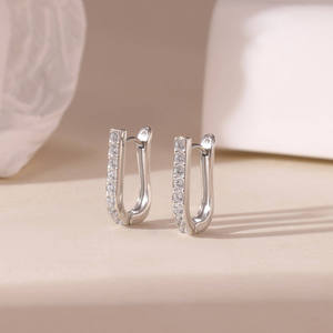 Boucles d'oreilles de luxe plaquées or rose 18 carats en or massif avec diamants naturels taille brillant rond, bijoux unisexes pour usage quotidien - Product Image 3