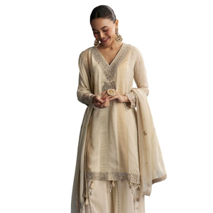 Salwar Kameez pakistaní con bordados elaborados para verano, el mejor precio de fábrica, vestido de fiesta de gran venta con logotipo personalizado y patrón sólido. - Product Image 4
