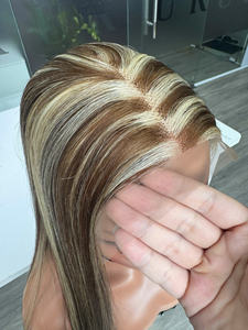 Venta al por mayor 100% Vietnamita Super Calidad Hueso Recto Extensiones de cabello crudo Doble dibujado Piano Rubio Peluca de cabello humano - Product Image 2