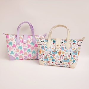 Gold Mouse Head Buckle All over Print Magic Characters Magic Kingdom Crossbody Bag Theme Park <b>Nylon</b> <b>Tote</b> Bag Pouchette <b>Tote</b> Bag - Product Image 1