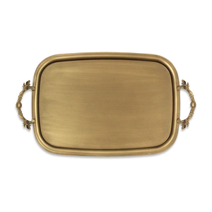 Plateau de service moderne de luxe en métal doré, réglable, pour table à manger, service de chambre, à prix avantageux - Product Image 2