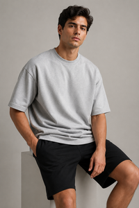 Fabricante de camisetas de cuello redondo extragrandes para hombre en Tiruppur - Product Image 1