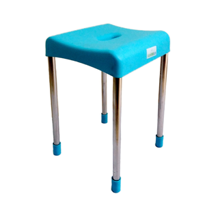 Chaise moderne en aluminium avec pieds en acier durable 34x22x30cm, tabouret polyvalent pour la maison, pouf, service OEM - Product Image 1