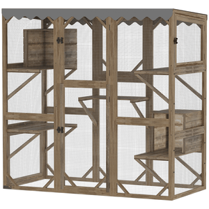 Pet <b>Cage</b> Indoor <b>Cat</b> Enclosure with Comfort and Style - Product Image 6