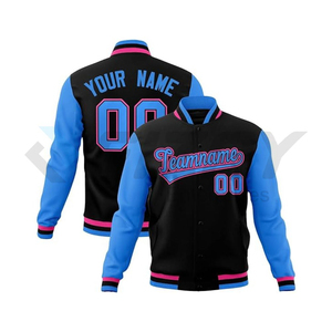 Veste de baseball varsity personnalisée avec logo, veste bomber de baseball varsity de haute qualité, tricotée et respirante, pour femmes et hommes - Product Image 4