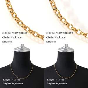 Collar de oro real de 18 quilates de calidad japonesa, cadena Murao para hombre y mujer, cadena de oro macizo, joyería fina de lujo. - Product Image 4