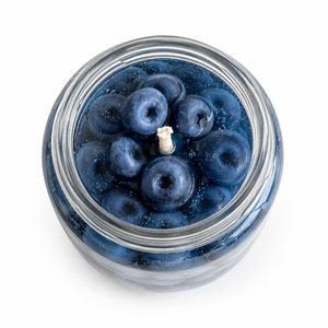 Blueberry <b>Gel</b> Wax Soy <b>Candle</b> Glass Jar | Eco-Friendly Airtight Modern Dessert Scented <b>Candle</b> Home Dcor Bedroom Living Room - Product Image 2