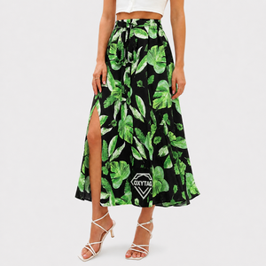 100% Cotton High Quality Women Long Hawaiian <b>Skirts</b> Autumn Natural New Style Hawaiian Wear Custom Manufactured Tropical <b>Skirt</b> - Product Image 1