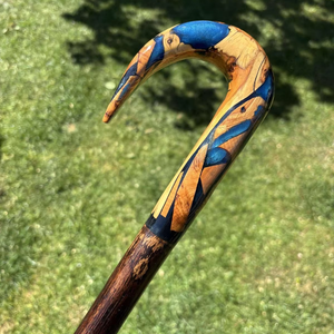 Bastón de Resina y Madera con Agarre Cómodo, Diseñado para Reducir la Fatiga de las Manos y Mejorar el Soporte al Caminar - Product Image 1