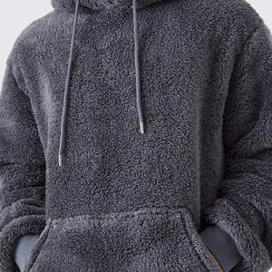 Ensemble sweat à capuche et jogging unisexe en polaire Sherpa chaud pour l'hiver, tenue de détente surdimensionnée en peluche - Product Image 4