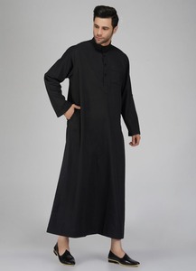 <b>Men</b> Juba Long Modest Robe Traditional Islamic Muslim Clothing Comfortable Loose Fit Breathable Material - Product Image 6