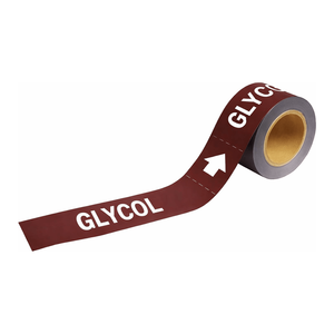 Marqueurs de tuyaux Brady GLYCOL - Kit de films industriels flexibles pour la marquage des tuyaux intérieurs et extérieurs - Product Image 2