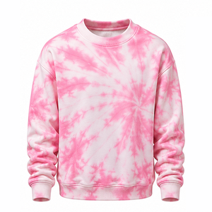 Sudadera Tie Dye Oversize de Algodón y Felpa para Hombre y Mujer, Cuello Redondo, Estilo Casual Urbano, Lavado Degradado Personalizado, Venta al por Mayor - Product Image 1