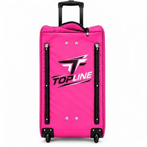 Custom logo hockey <b>bag</b> Field hockey Pink Wheeled Sports <b>Duffle</b> <b>Bag</b> <b>With</b> Handle And <b>Wheels</b> Fabric Travel <b>Bag</b> For Gym And Outdoor - Product Image 2