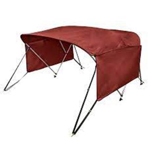 Bimini Top Robuste pour Bateau Marin avec Protection Latérale, Tissu Imperméable 600D, Cadre en Aluminium, Accessoire d'Abri pour Bateau à Pontons - Product Image 3