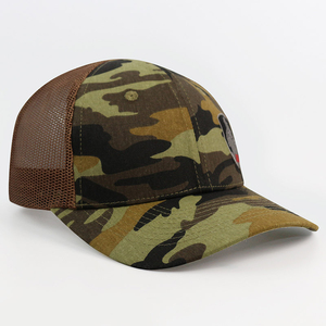 Gorra Trucker de Camuflaje Tigre al por Mayor, 100% Algodón, Malla Transpirable, Impermeable, Deportiva, a la Moda, Hip Hop, para Viajes y Actividades al Aire Libre, con Parche y Cierre a Presión - Product Image 1