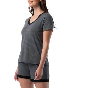 Ensemble décontracté chemise et short à marque privée, en matière durable, faible MOQ - Product Image 3