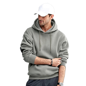 Sweat à capuche classique Dune pour homme — Assortissez-le avec des jeans noirs ou des joggers et des baskets épurées pour un look moderne. Fabricant ODM. - Product Image 5