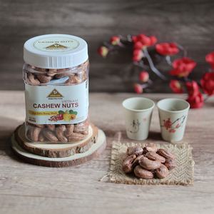 Special Wholesale Offer Dong Phu Organic Premium Unshelled W180 Vietnam Roasted Buttery Salty Cashew Kernels 500g <b>Square</b> Jar - Product Image 3