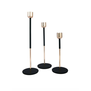 Ensemble de bougeoirs en métal doré style nordique luxueux, design botanique en forme de brindilles, support pour bougies coniques, pour une table de mariage élégante - Product Image 5
