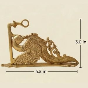 Porte-encens Dragon en Laiton Plaqué Or Fait Main de Qualité Supérieure, Sculpture Animale, Décoration d'Intérieur, Artisanat de Coulage - Product Image 4