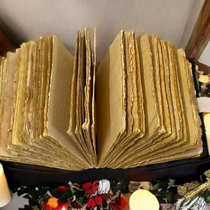 Grimoire personnalisée en cuir animal Empress de 400 pages, fait main, véritable livre de sorts, journal classique des Ombres, sorcellerie - Product Image 5