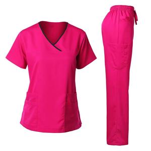 2026 Hot Sale Comfortable Polyester Spandex High Quality Customizable Hospital <b>Scrub</b> <b>Sets</b> for Men Women Nursing Use OEM Services - Product Image 5
