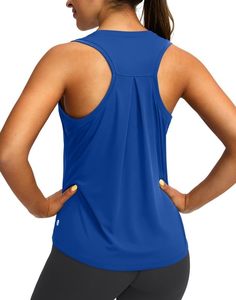 Camiseta sin mangas personalizada para mujer, estilo racerback, informal, de algodón, ajustada, transpirable, acanalada, para verano, moda, entrenamiento, yoga - Product Image 4