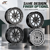 Jantes forgées monobloc VIW-154 à cinq branches, 18-22 pouces, couleur gris anthracite foncé, 5x112 5x114.3 pour BMW Audi Mercedes-Benz