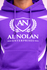 Conjunto Deportivo Morado Premium para Hombre con Sudadera con Capucha – Ropa Deportiva Urbana con Logotipo Personalizado - Product Image 5